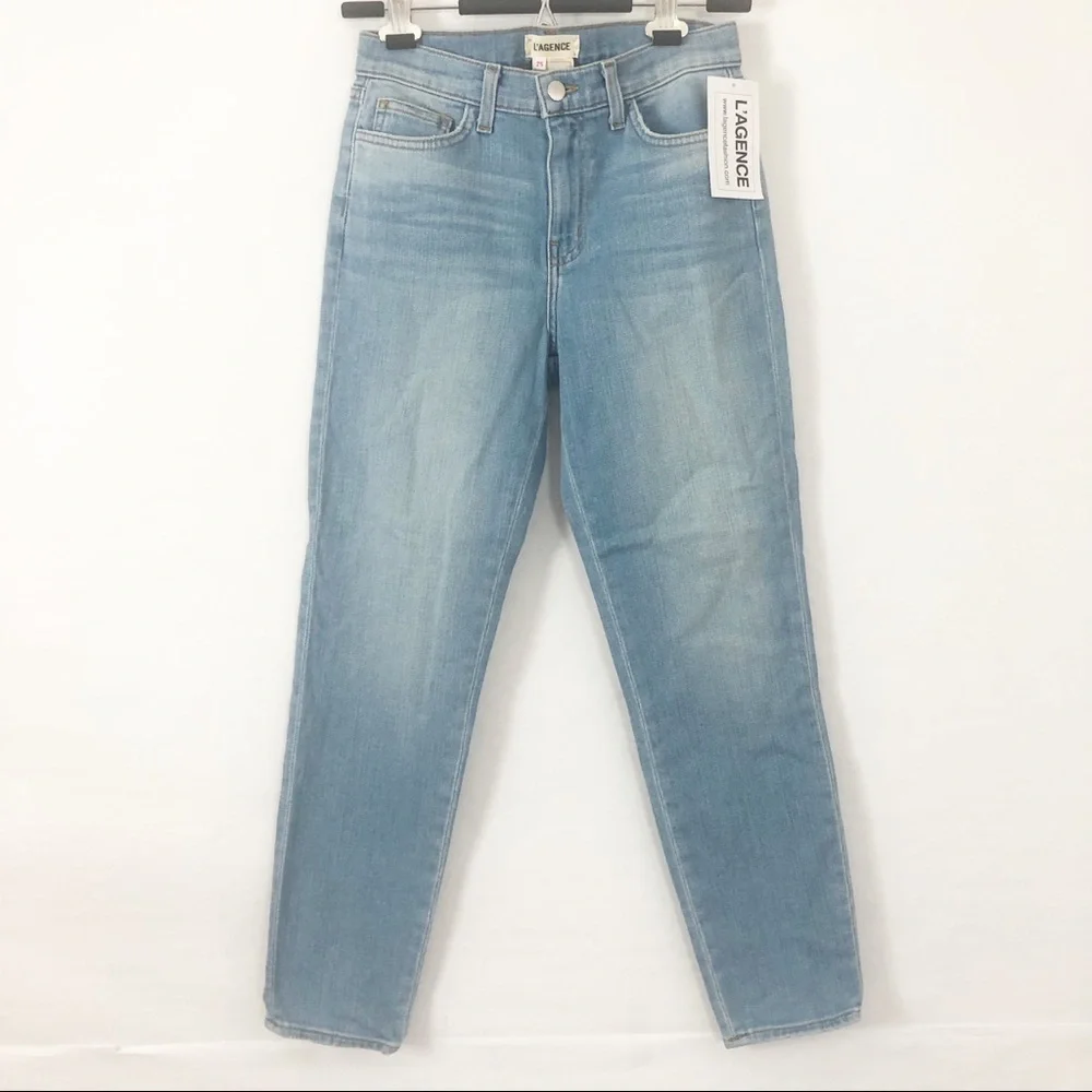 NWT L’Agence El‎ Matador Light Wash Slim Fit Cropped Jeans Size 25 New with tags